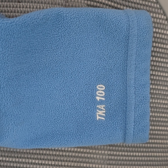 The North Face Light Blue 1/4 Zip Fleece Pullover TKA 100 Women L - Picture 4 of 5